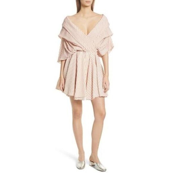 CAROLINE CONSTAS Marcella Stripe Dress‎ - Picture 2 of 5